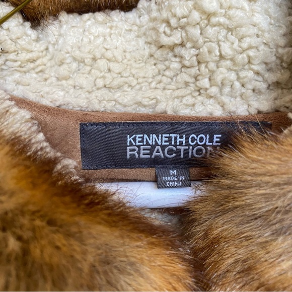 Kenneth Cole Reaction Faux Suede and Shearling Jacket - Picture 6 of 8